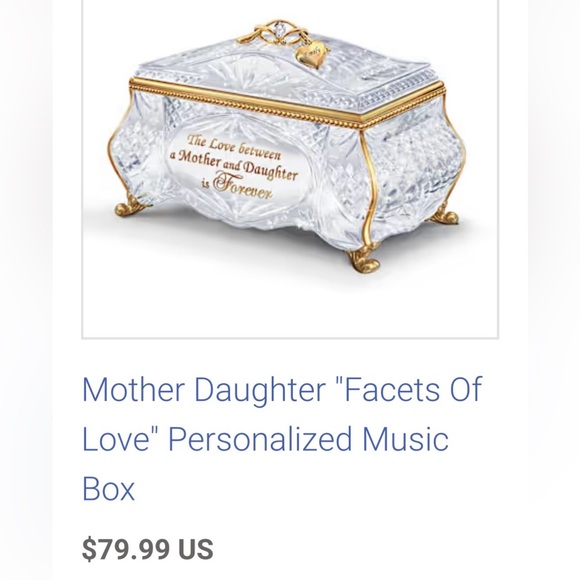 CRYSTAL JEWELRY BOX - MUSIC BOX - Picture 2 of 6